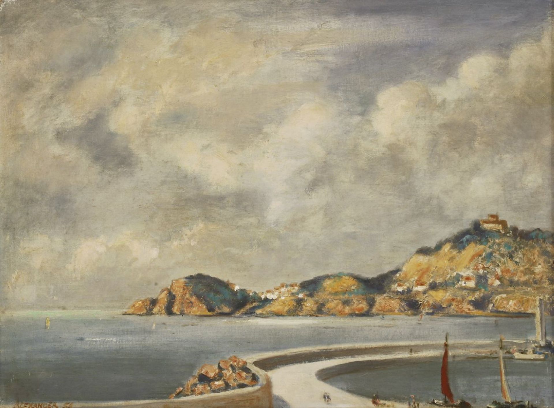 *Earl Alexander of Tunis (1891-1969)COSTA BRAVASigned and dated '56 l.l., also signed, inscribed '
