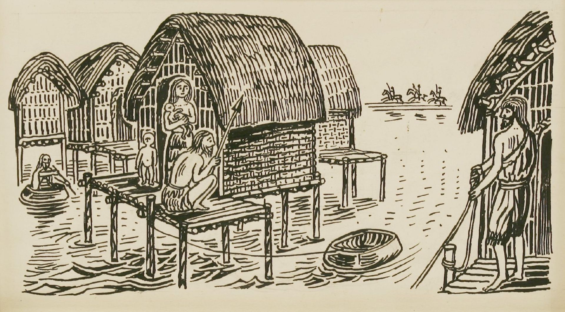 *Edward Bawden RA (1903-1989)PRELIMINARY SKETCHES FOR ILLUSTRATION TO 'HISTORIES OF HERODOTUS' ( - Image 2 of 2
