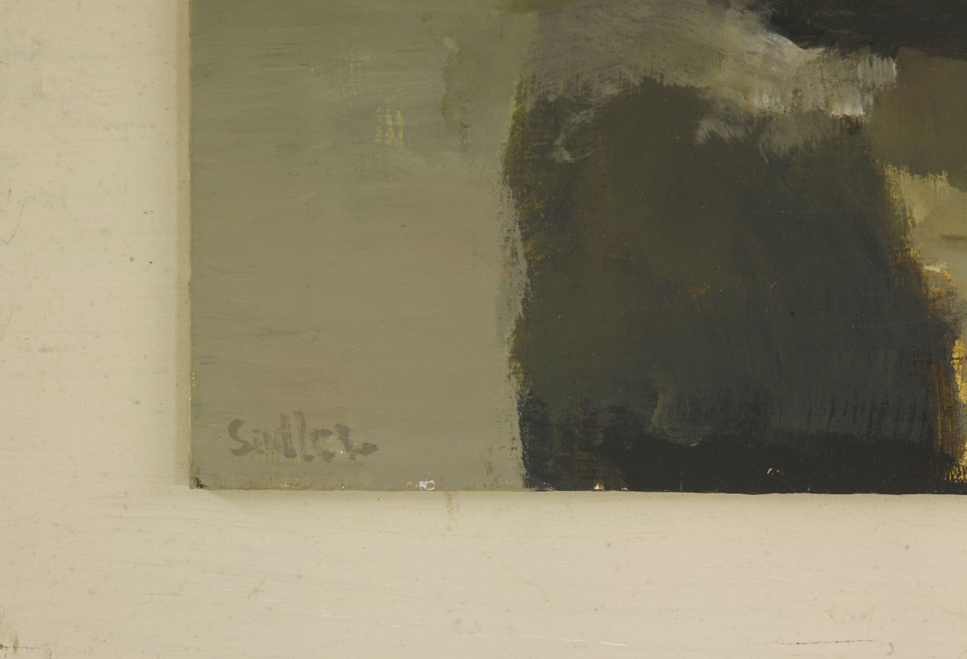 *Robert Sadler (1909-2001)COTTAGES IN A LANDSCAPESigned l.l., oil on board31 x 41cm*Artist's - Image 4 of 4