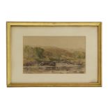 Thomas CollierHILLY LANDSCAPE WITH RIVER TO FOREGROUNDSigned and dated '1873' l.r., watercolour27