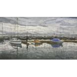 *Sylvia Molloy (1914-2008)'GREY MARINA'Signed l.r., oil on canvas61 x 106cm*Artist's Resale Right