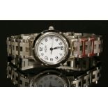 A ladies' stainless steel Hermès Clipper Quartz Diver bracelet watch,model no CL4.210, with a