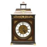 A William III and later, table clock, the movement signed Thomas Smalley, London, the white