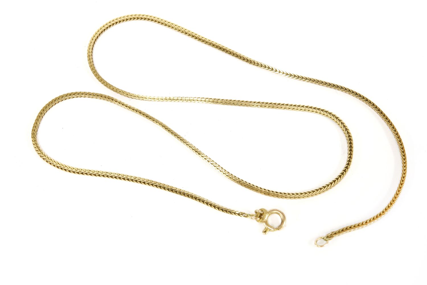 A 9ct gold foxtail chain, 6.42g