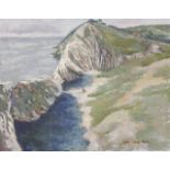 *Sylvia Molloy (1914-2008)'SEA CLIFF'Signed l.r., oil on canvas61 x 76cm, unframed*Artist's Resale