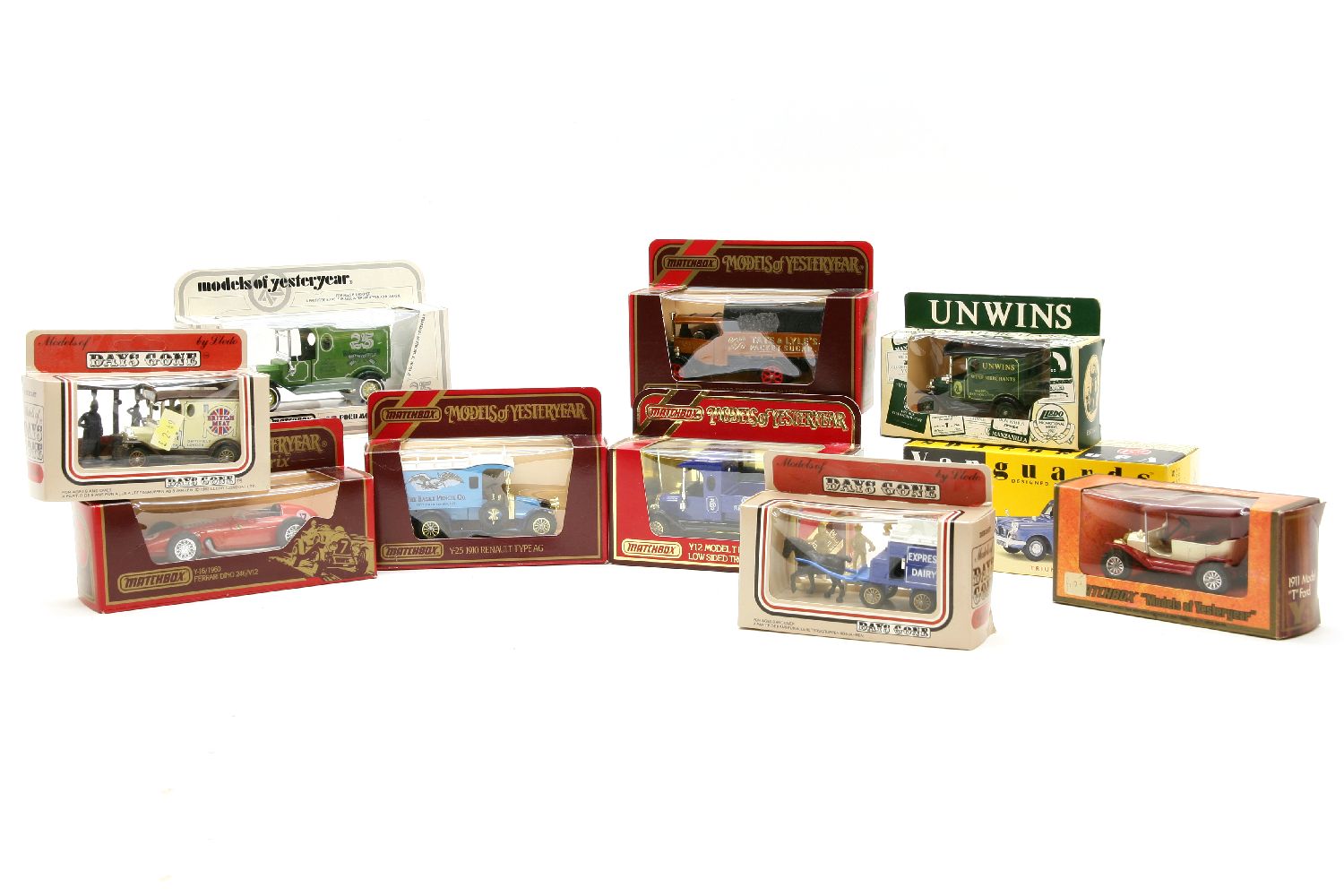 A collection of approximately one hundred matchbox Corgi and Dinky, and other new toy vehicles, in