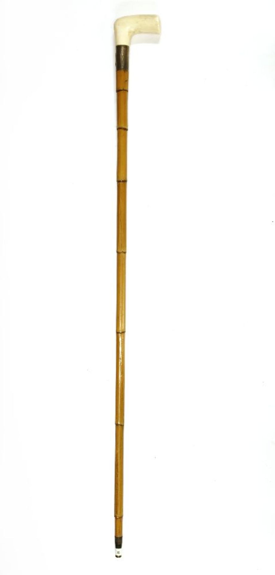 A stout traditional walking stick,c.1900, containing a rolled umbrella,89cm long - Bild 5 aus 5