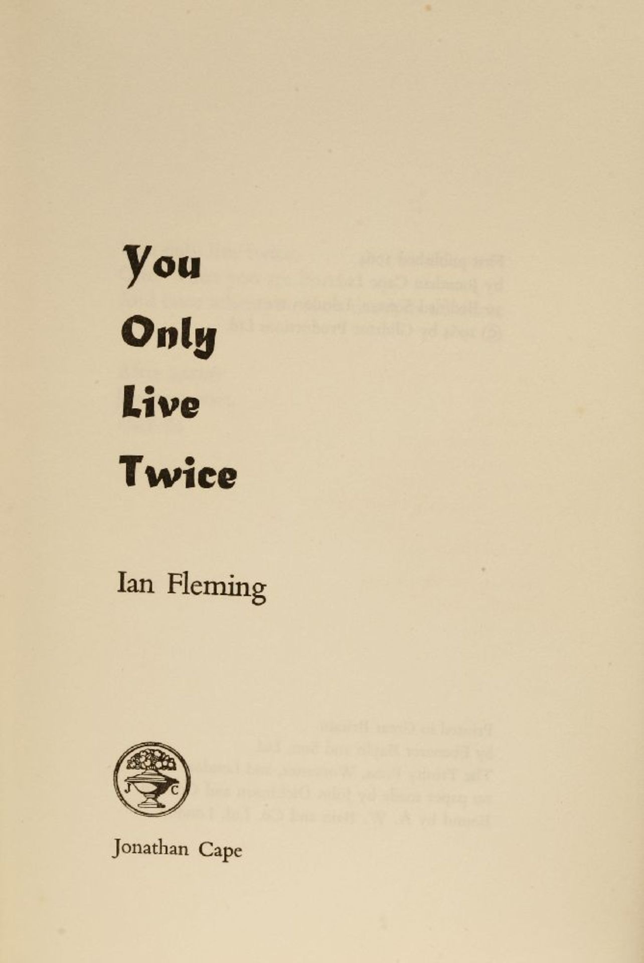 FLEMING, Ian (First Editions with dws): 1- On Her Majesty's Secret Service. J. Cape, 1963, First - Image 3 of 7
