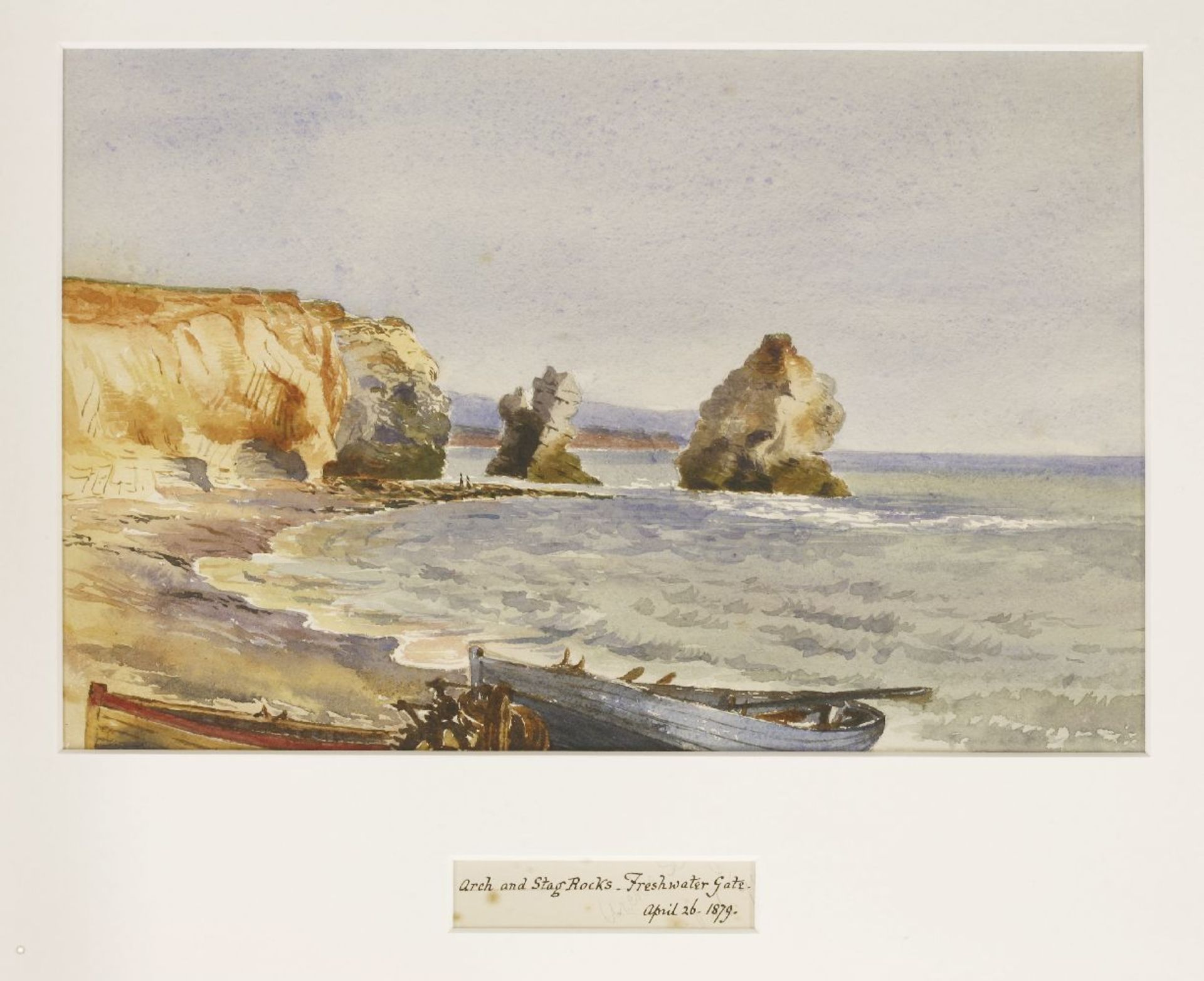 Eliza Ridley Sandys (late 19th century)SEVEN VIEWS OF THE ISLE OF WIGHT:FROM THE EAST CLIFF, - Image 4 of 7