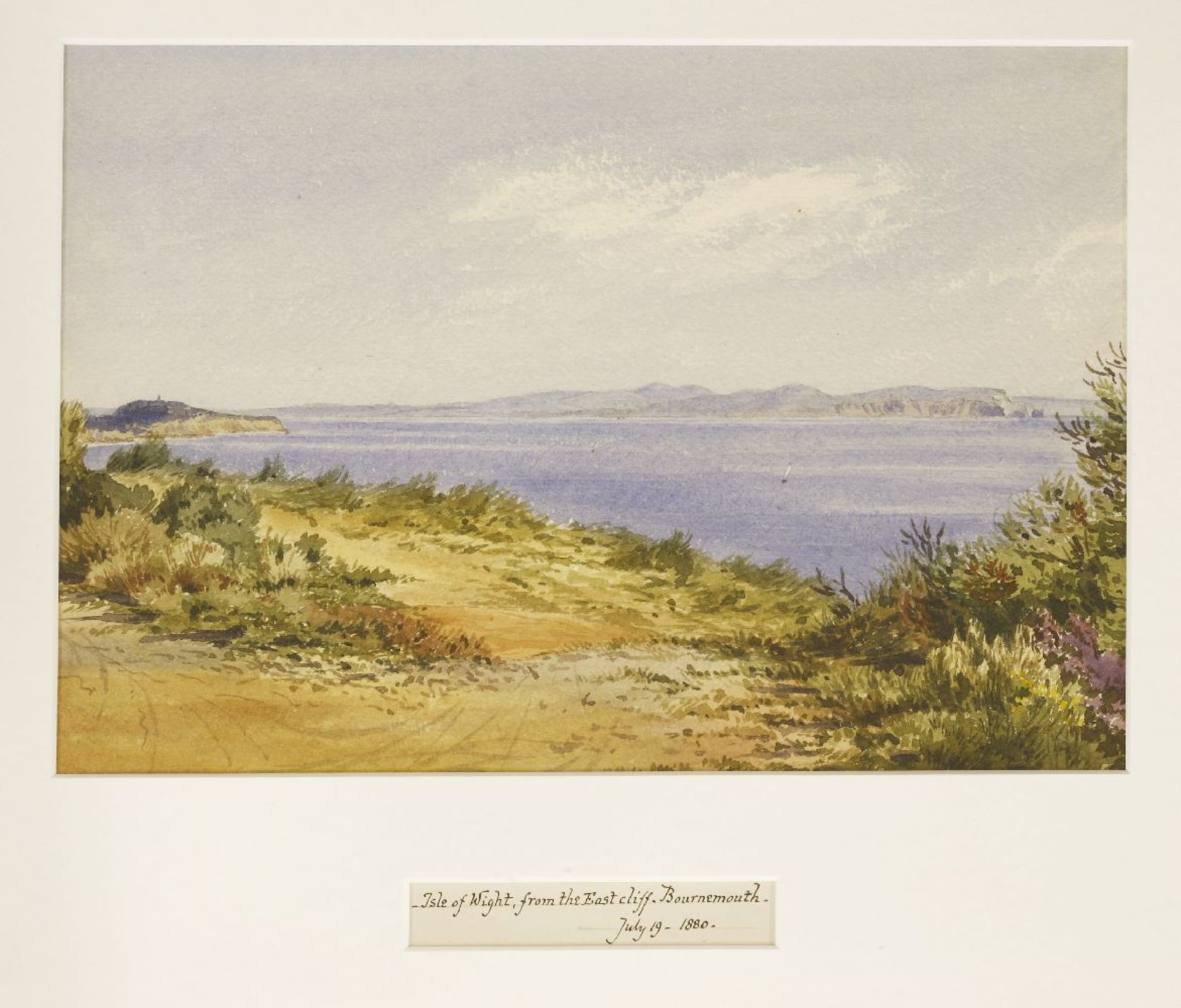 Eliza Ridley Sandys (late 19th century)SEVEN VIEWS OF THE ISLE OF WIGHT:FROM THE EAST CLIFF, - Image 6 of 7