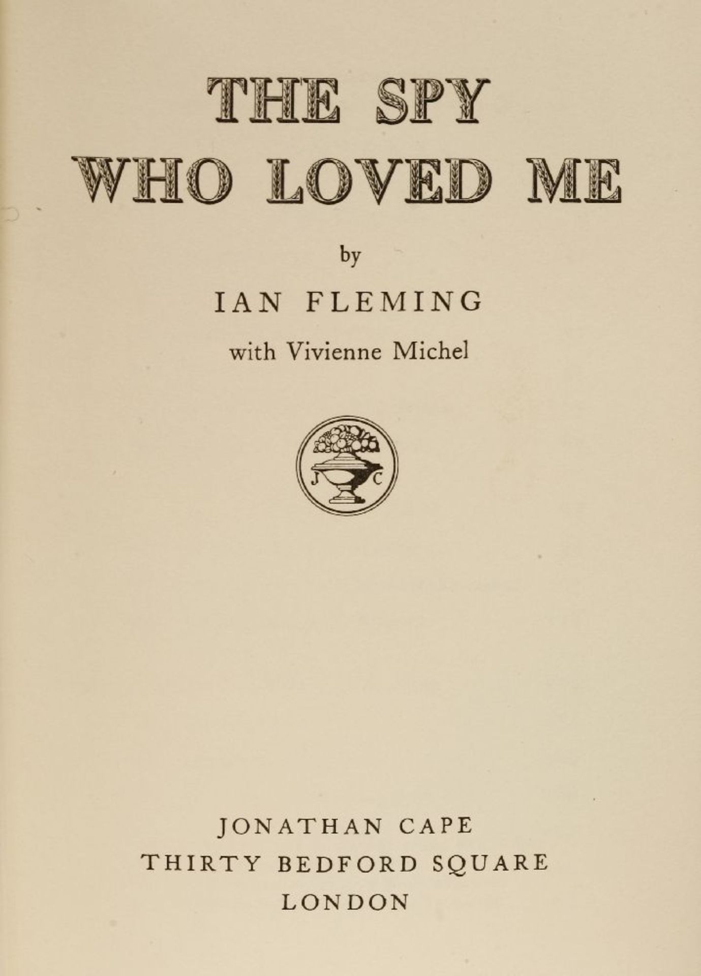 FLEMING, Ian (First Editions with dws): 1- For Your Eyes Only. J. Cape, 1960, First edition, first - Image 2 of 3