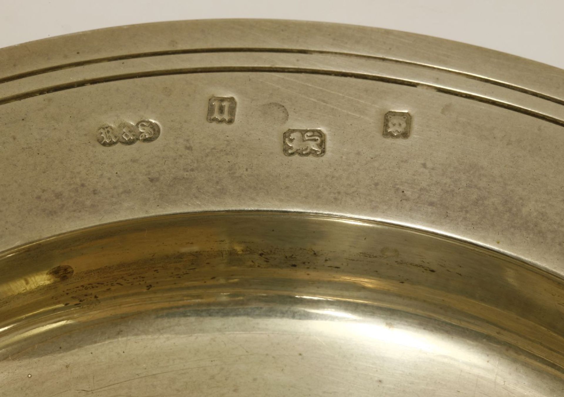 A modern silver salver, Sheffield, Camelot Silverware Ltd., with a Chippendale-style border and on - Image 2 of 3