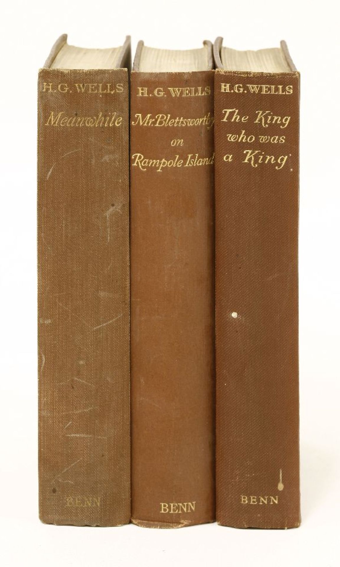 NINE works by H. G. WELLS, All Inscribed And Signed to the same family: 1- Marriage. W. Collins - Image 12 of 13