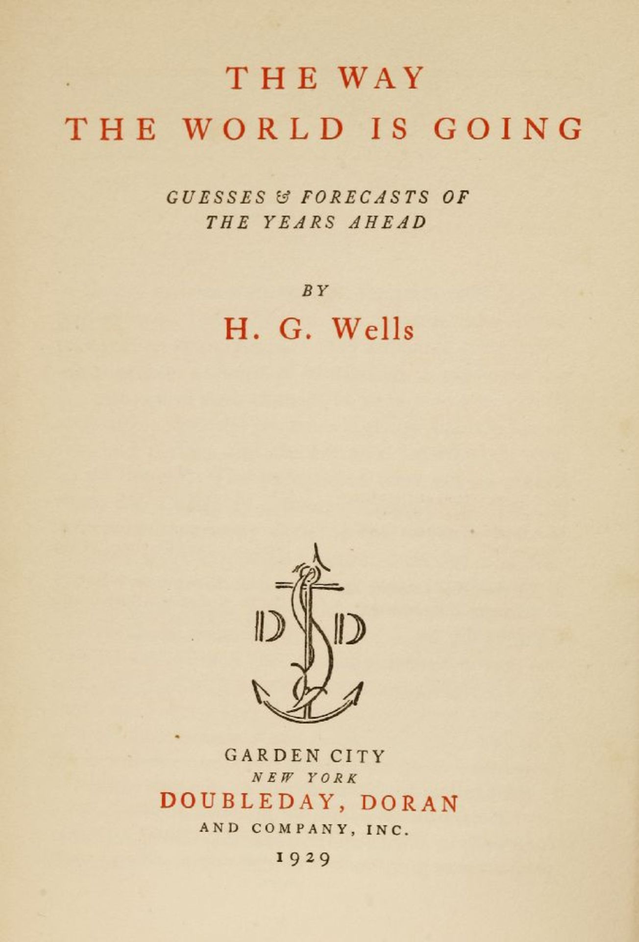 NINE works by H. G. WELLS, All Inscribed And Signed to the same family: 1- Marriage. W. Collins - Image 10 of 13
