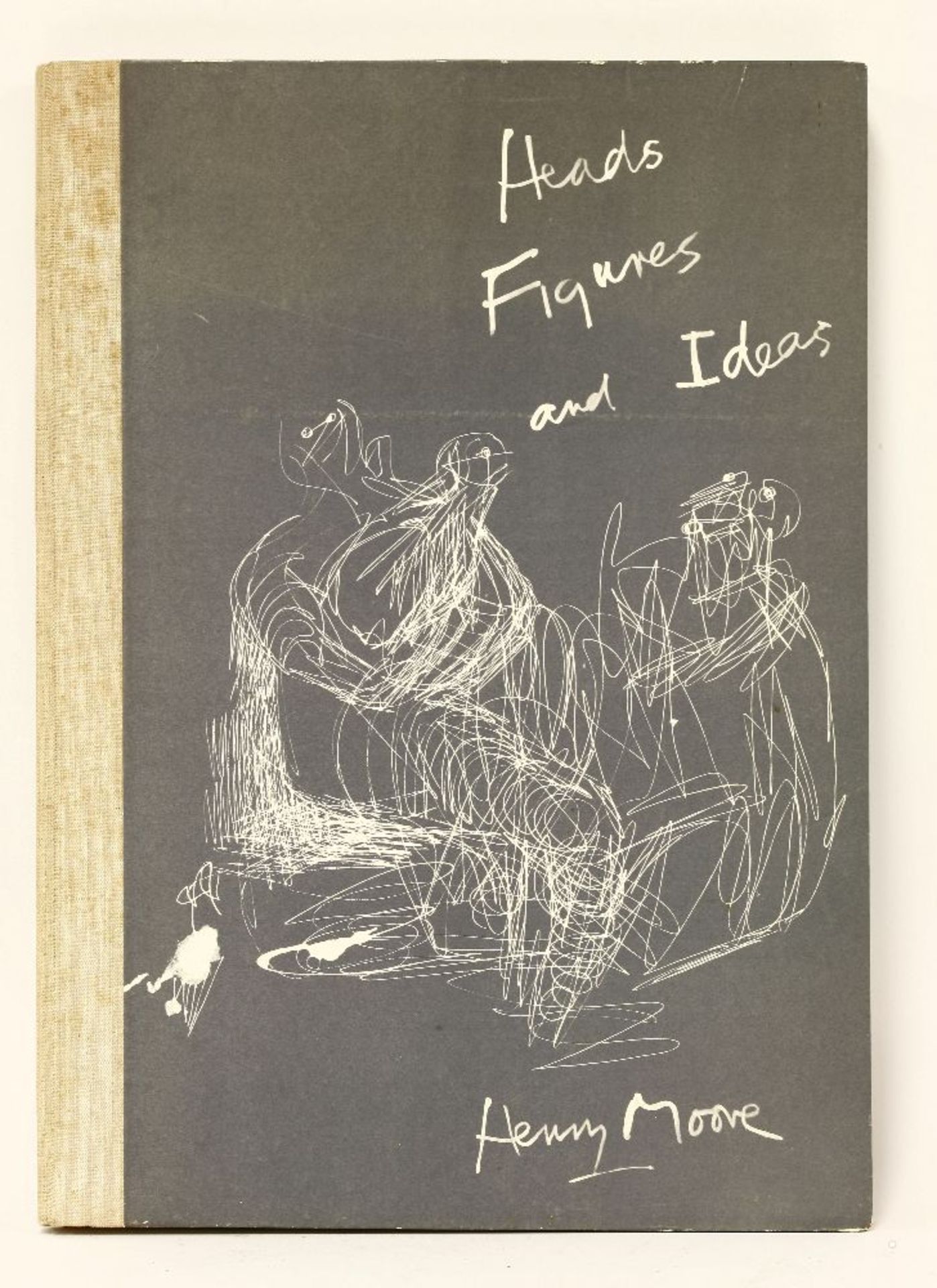 (Signed Copy)- MOORE, HENRY: Heads Figures and Ideas. Comments by Geoffrey Grigson. London, George