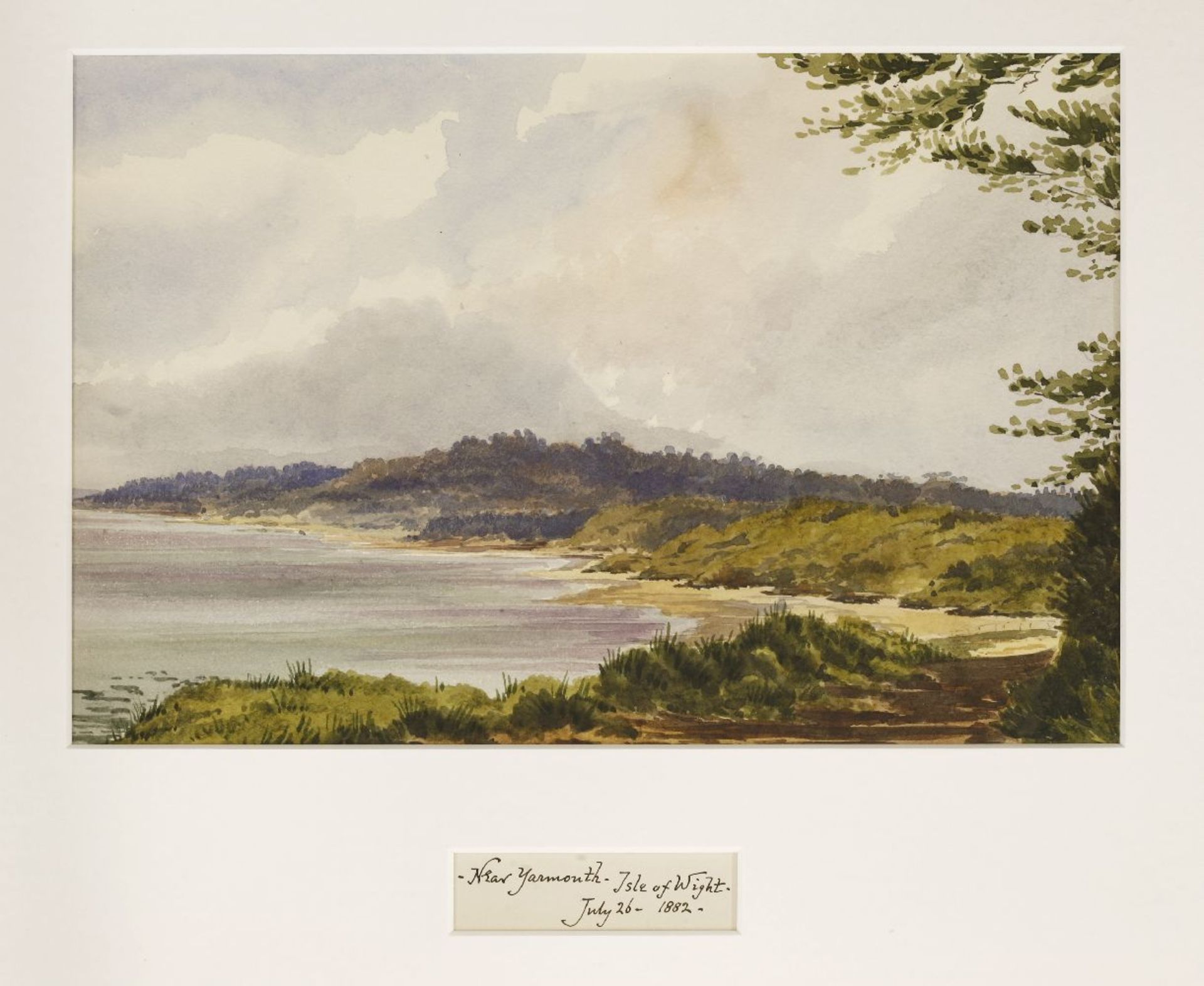 Eliza Ridley Sandys (late 19th century)SEVEN VIEWS OF THE ISLE OF WIGHT:FROM THE EAST CLIFF, - Image 3 of 7