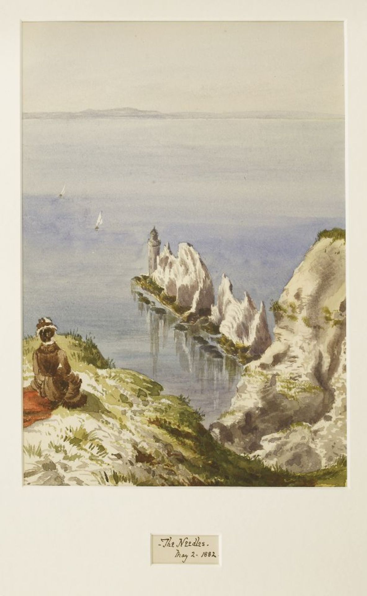 Eliza Ridley Sandys (late 19th century)SEVEN VIEWS OF THE ISLE OF WIGHT:FROM THE EAST CLIFF, - Image 7 of 7