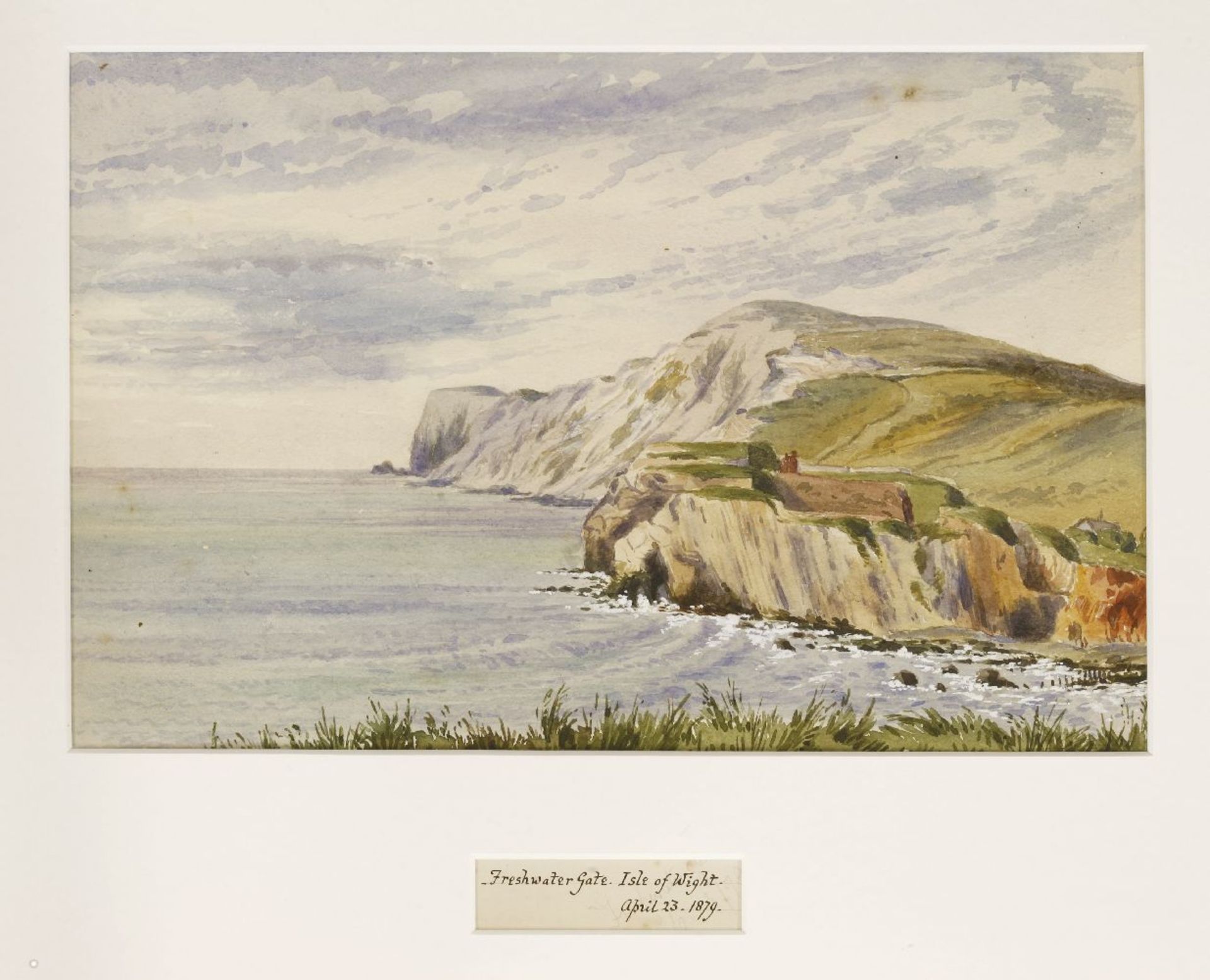 Eliza Ridley Sandys (late 19th century)SEVEN VIEWS OF THE ISLE OF WIGHT:FROM THE EAST CLIFF, - Image 2 of 7