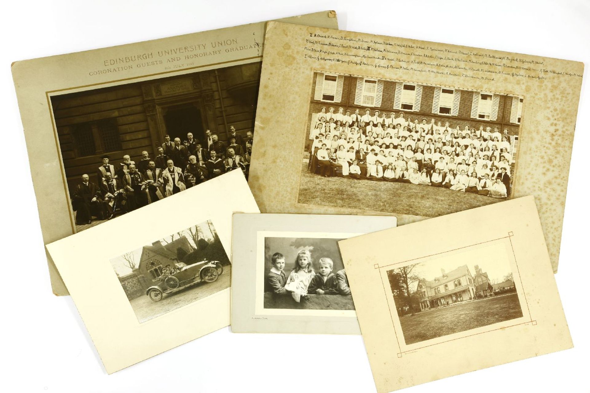 SIGNED Photographs & others, mostly loose. 1870s-1940; Including: Boughtons, Lowestoft; Speaight