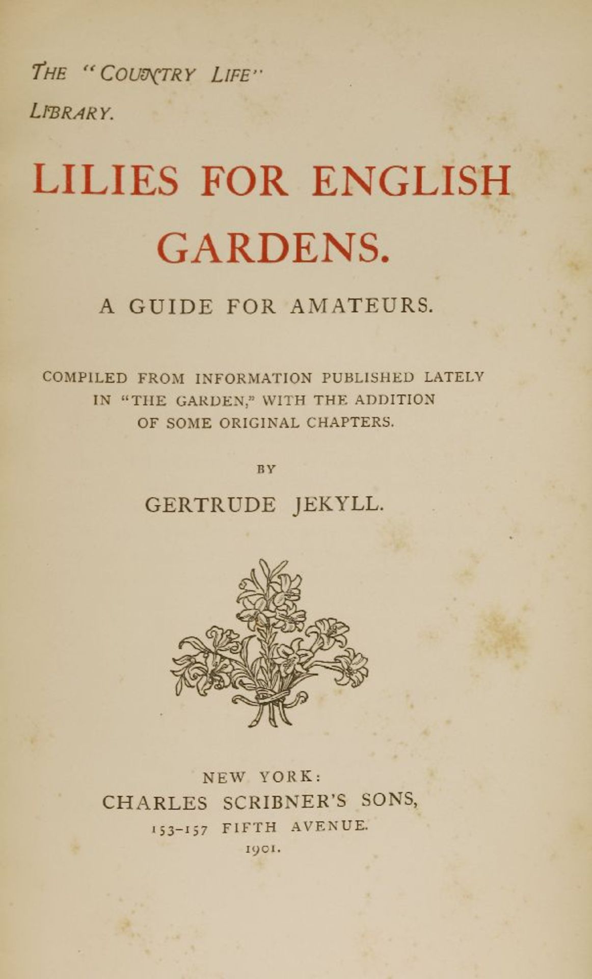 JEKYLL, Gertrude: 12 works, the following 8 are all first editions: Wood and Garden, 1899; Gardens - Image 4 of 5