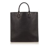 A Louis Vuitton Epi 'Sac Plat PM',featuring an Epi leather body, rolled handles, an open top, and