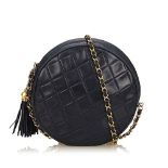 A Chanel matelassé tassel lambskin leather handbag,this shoulder bag features a lambskin leather