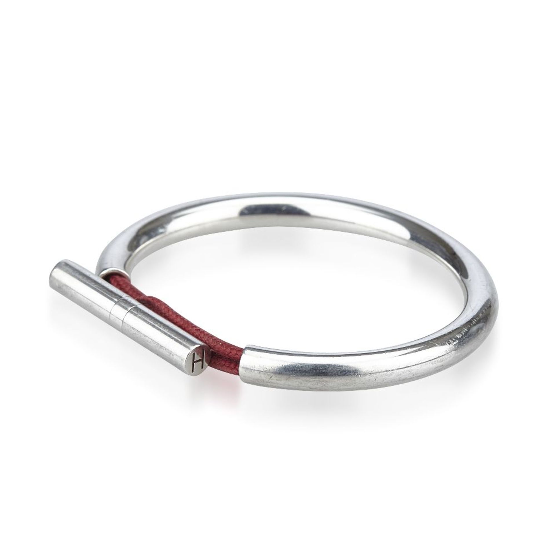 An Hermès 'Skipper' bracelet,featuring a silver and chemical fibre body - Image 2 of 7