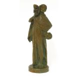 After Louis-Joseph Convers (1860-1915),TRAGEDY AND COMEDYa patinated bronze figure, signed and dated