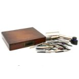 A collection of Parker fountain and ball point pens, (qty)