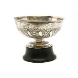 A silver presentation bowl, from Cork Hebrew Congregation to A.M. Sandler by James Dixon and Sons