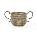 A silver twin handled sugar bowl, by Henry Stratford Ltd, Sheffield, 1900