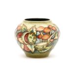 A Moorcroft Collectors Club 'Pastimes' vase, 2000, by D J Hancock, numbered 213/250, 10.5cm high,