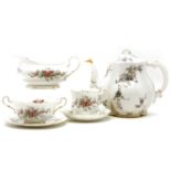 A comprehensive Royal Standard porcelain dinner tea service, with associated teapot and cream jug,