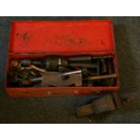 A collection of tools, to include a rebate plane