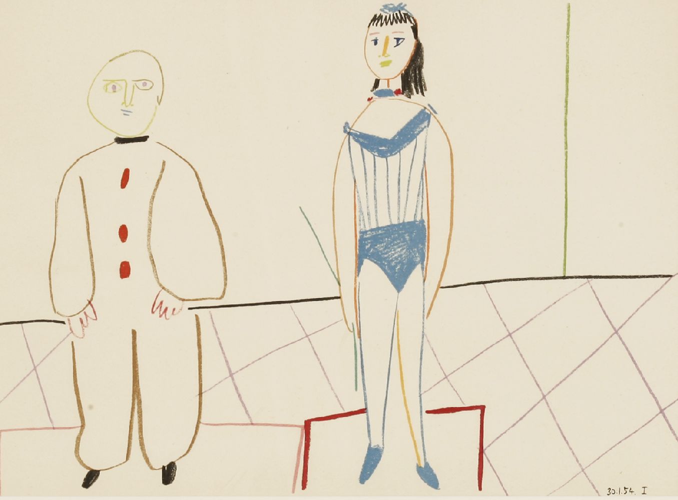 *After Pablo Picasso (Spanish, 1881-1973)30.1.54.I;29.1.54.VTwo lithographs printed in colours,