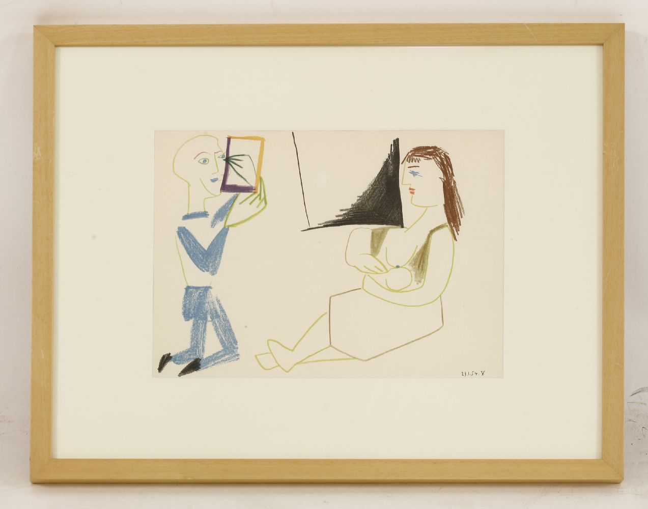 *After Pablo Picasso (Spanish, 1881-1973)30.1.54.I;29.1.54.VTwo lithographs printed in colours, - Image 4 of 4