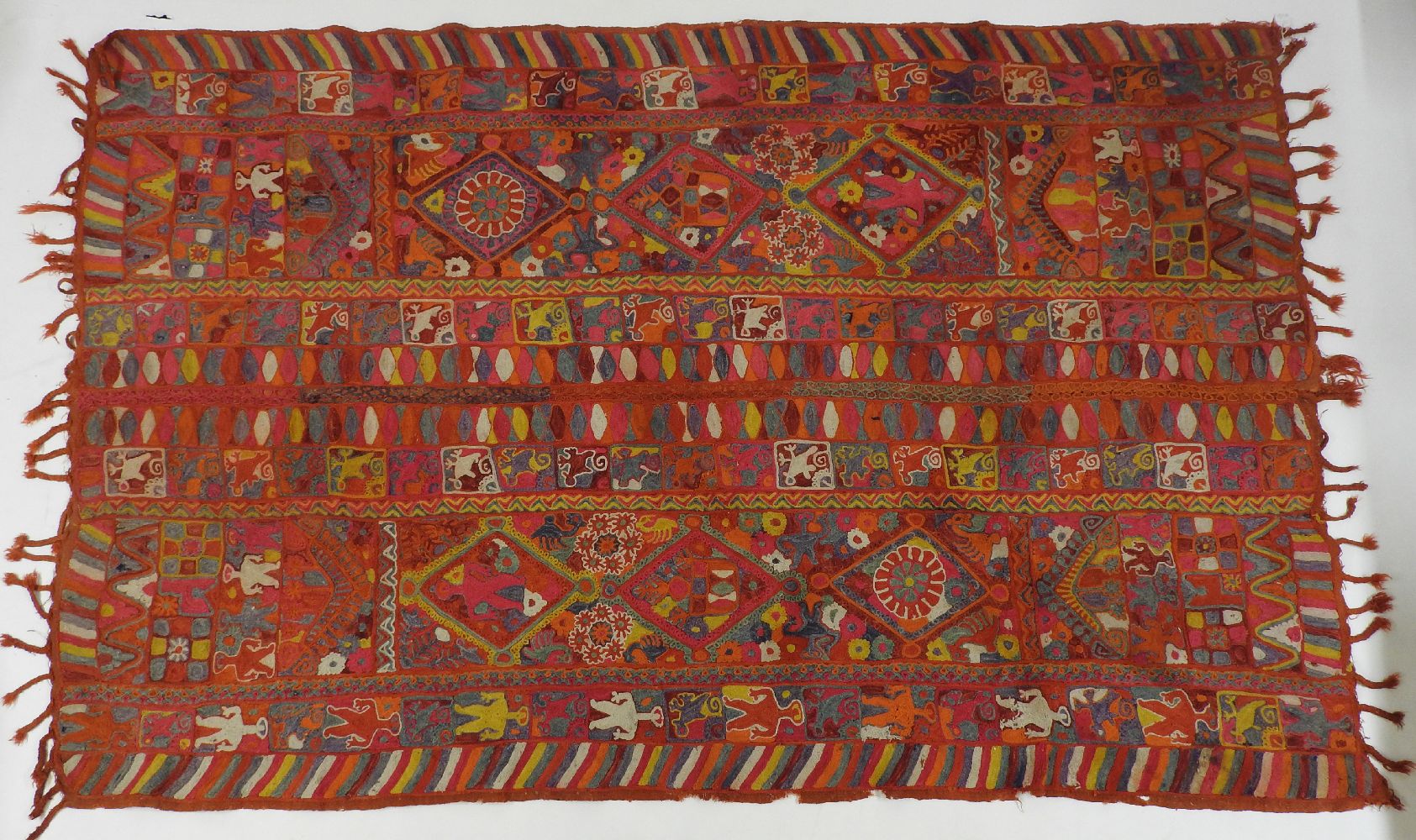 Two Turkish (?) Kelim rugs, one with brown ground and lines of woven symbols, 237 x 139cm, the other - Image 2 of 2