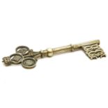 A Victorian silver gilt presentation key by M Rettie & Sons, commemorating the opening of Duthie