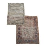 An Afshar and a Saraband rug