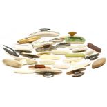 A collection of vintage nail buffers to include tortoiseshell, silver and enamel backed examples (