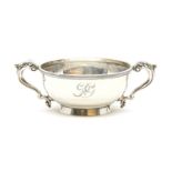 A silver twin handled bowl, Chester, 1926, 17cm