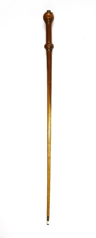 A gentleman's cane, having an in-built battery and lamp on the stem, believed to have been - Image 3 of 3