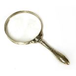 An American silver magnifying glass,by Gorham, late 19th century,20.5cm longProvenance: The Tim