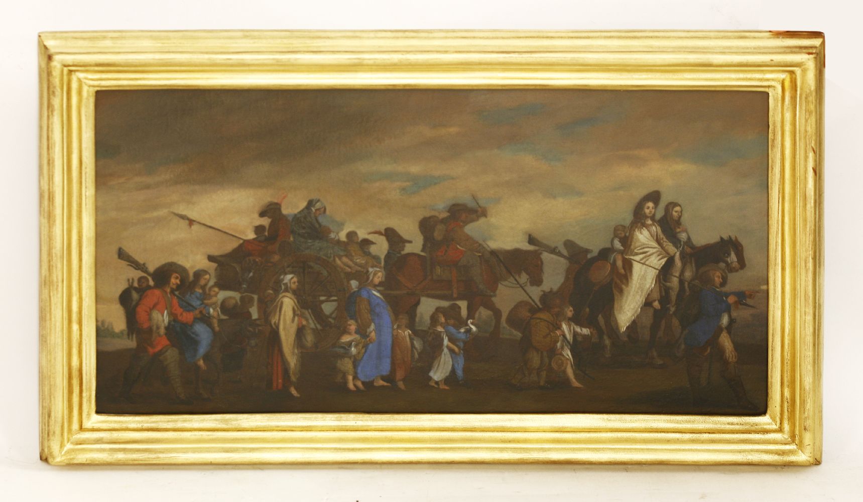 Follower of Pieter van LaerTHE MIGRANTSOil on canvas42 x 78cm - Image 2 of 3