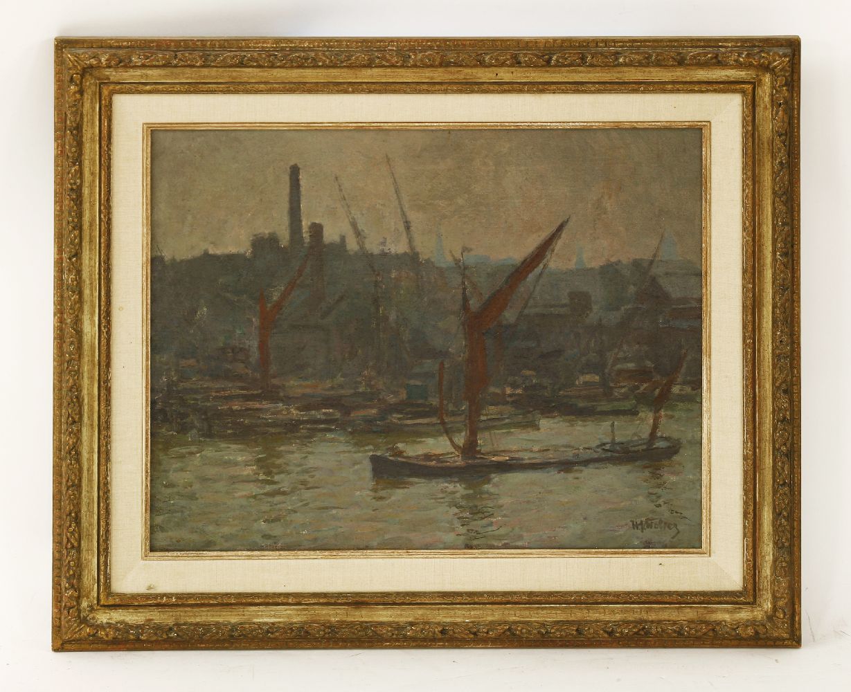 *Hendrik Jan Wolter (Dutch, 1873-1952)THAMES NEAR BLACKFRIARS BRIDGESigned l.r., oil on canvas41 x - Image 2 of 4