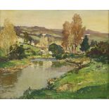 *Leonard Richmond (1889-1965)RIVER BARLE, EXMOOR, SOMERSETSigned l.r., oil on canvas63 x