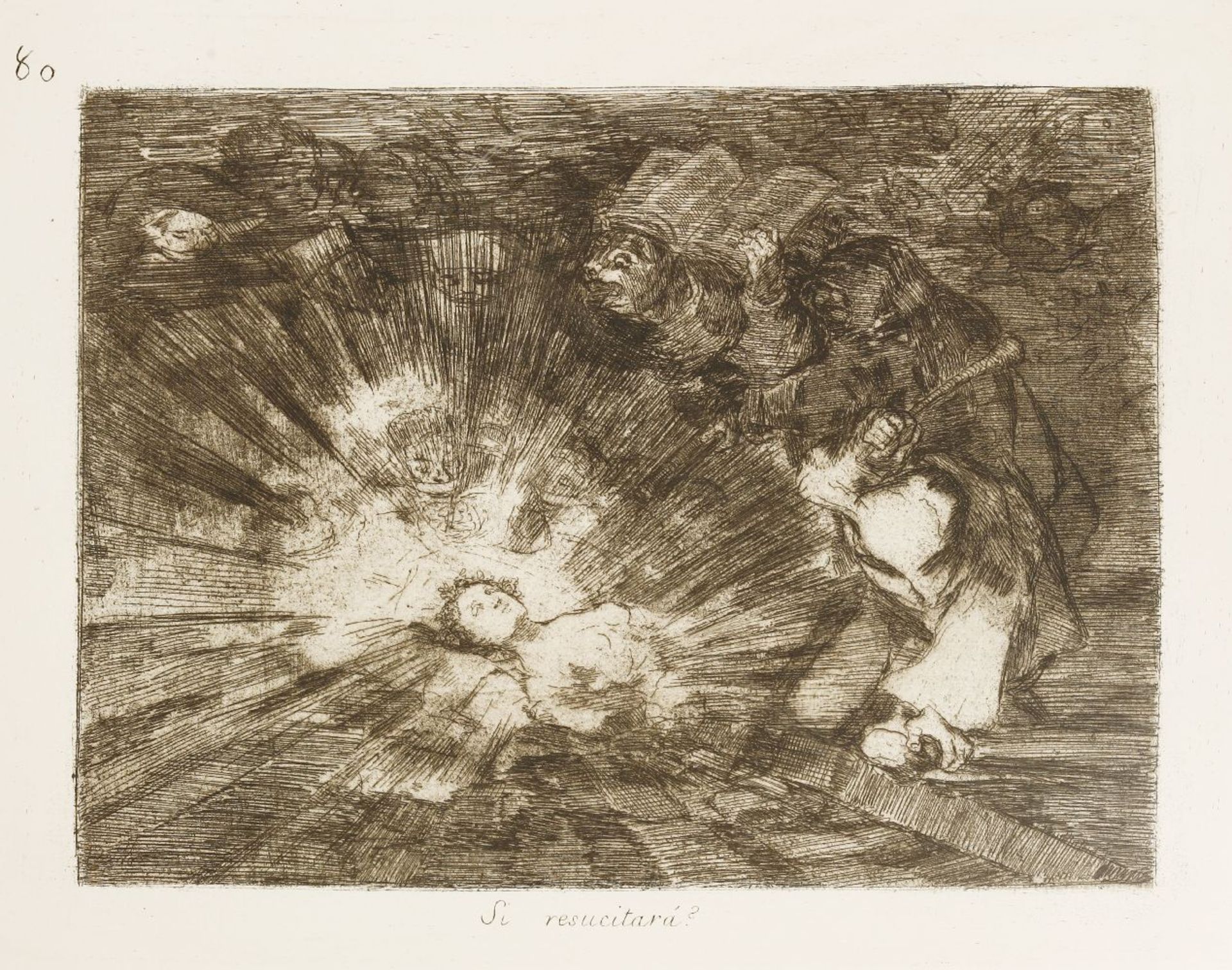 Francisco Goya (Spanish, 1746-1828)'SI RESUCITARA?'Etching, 1814-1815, plate 80 from the