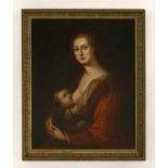 English School, 18th centuryPORTRAIT OF A MOTHER (SAID TO BE MRS FLOOD) WITH HER CHILDOil on