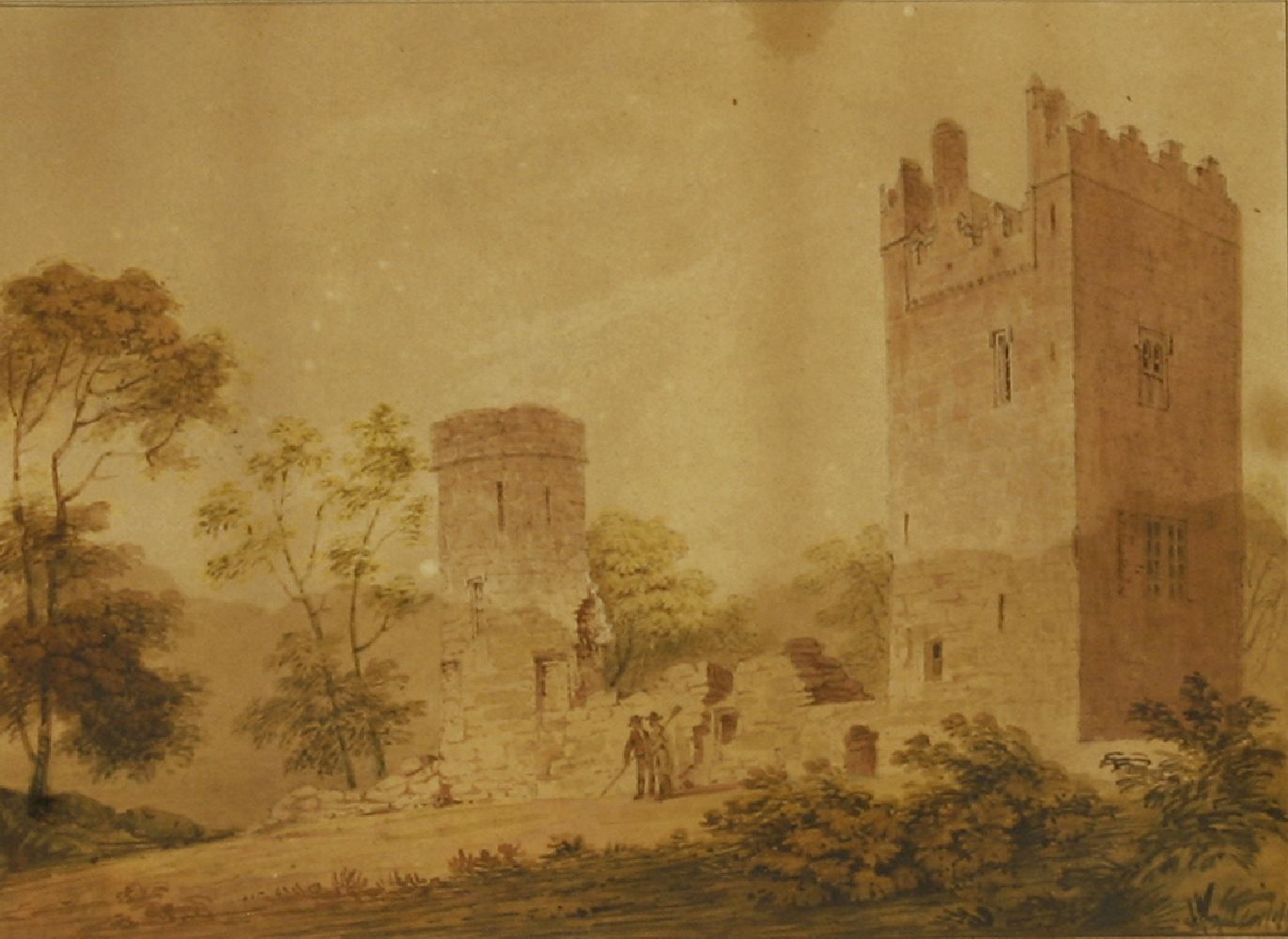 Samuel Spode (1798-1872)A BAY MARE IN FRONT OF BURNCHURCH CASTLE AND TOWER, COUNTY KILKENNYSigned - Image 4 of 10