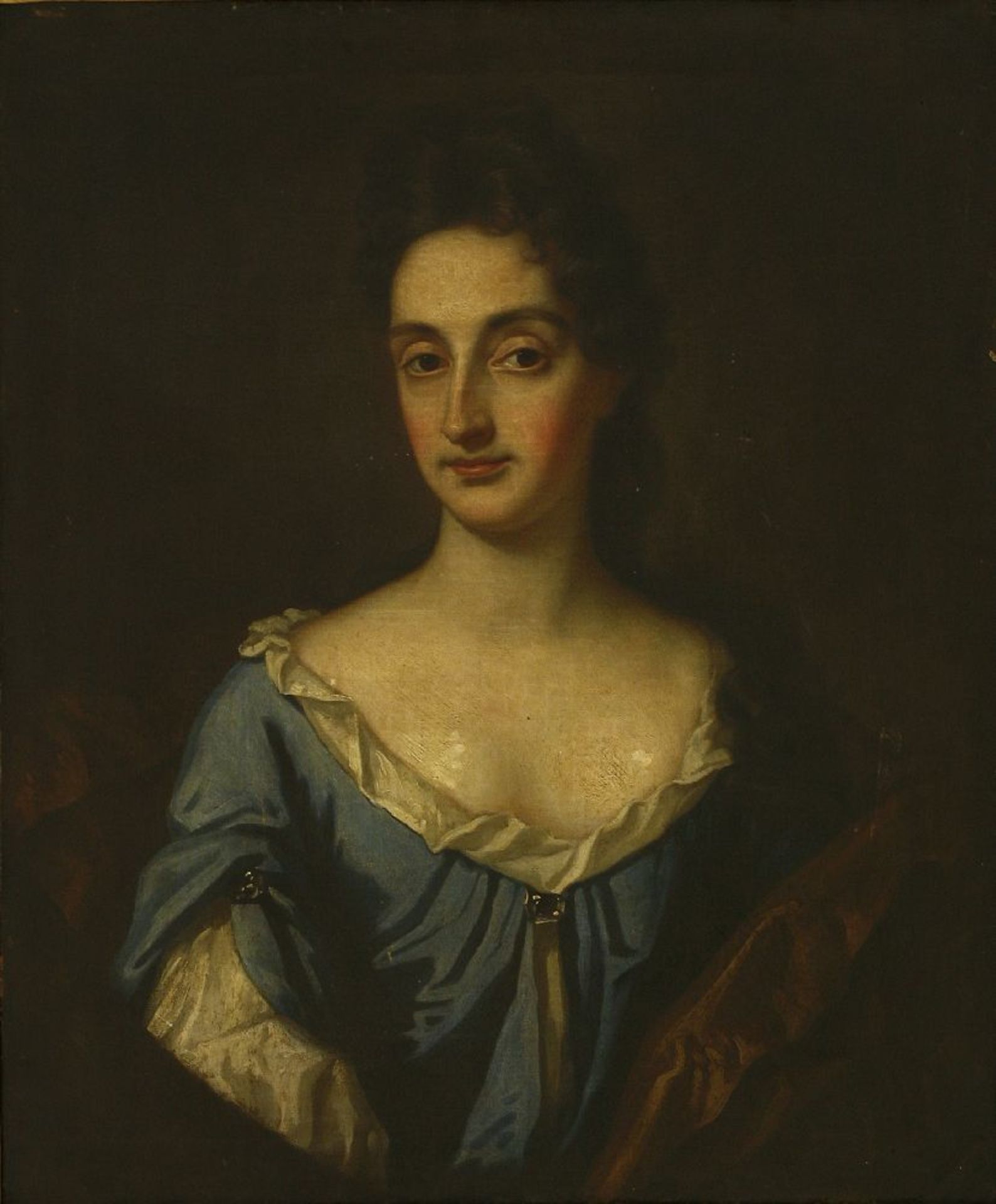 Circle of Sir Godfrey Kneller (1646-1723)PORTRAIT OF DOROTHY, WIFE OF MR JOHN FRANKLIN, HALF LENGTH,